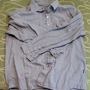 Men's Casual Grey Button-Down Shirt